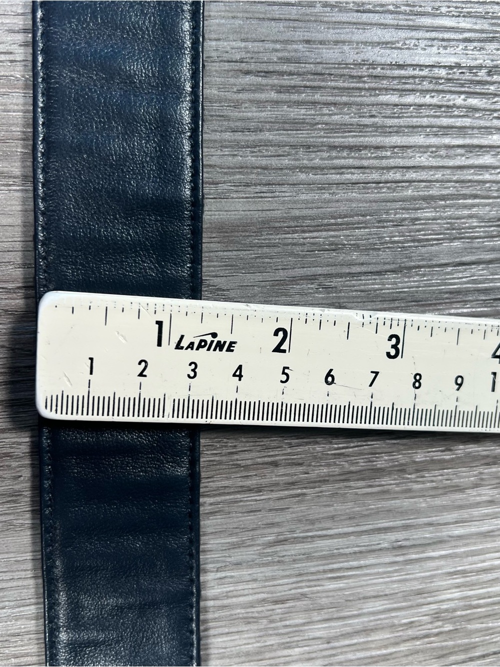 Dior Diorquake Size 85cm Navy Blue Oblique Canvas Gold Logo Buckle Belt Italy - Picture 8 of 13